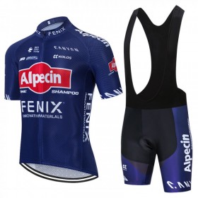 Fietskleding (Fietsshirt + Korte Koersbroek) 2020 Alpecin-Fenix N001